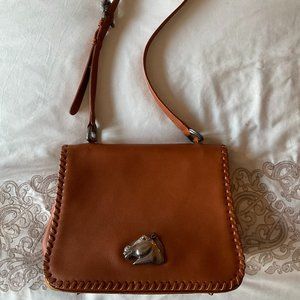 Vintage Leather and Sterling Silver Bag- Kieselstein-Cord